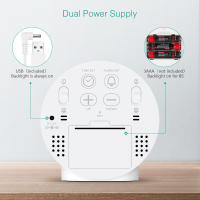 Reloj de Mesa LED ORIA Reloj de Alarma con Snooze Luz Nocturna Decoración de Hogar Regalos - details 5