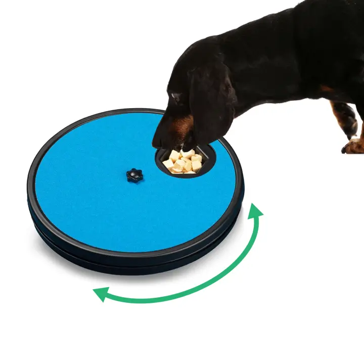 Molinillo de Uñas para Perros Rascador de Alimentos Lento con Arena Azul, Ideal para Aseo de Mascotas y Cuidado de Uñas 30x30x4 cm - 1