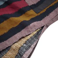 Ropa Árabe Para Hombres Kaftán Islámico De Algodón Con Rayas Traje Dubai Abaya Retro De Verano Y Otoño Estilo Casual - details 4