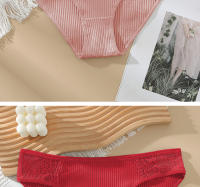 Bragas De Algodón Para Mujer, Ropa Interior Sexy De Cintura Media, Cómoda, Color Sólido, Lencería, suave y Cómodo - details 8
