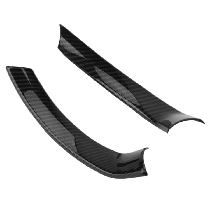 Cubierta decorativa de fibra de carbono para volante de coche, embellecedor para Interior de Alfa Romeo Stelvio/Giulia, 2 piezas, 2016-2018 - 1