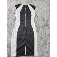 Vestidos elegantes de fiesta y discoteca para mujer, moda de verano 2023, cansados ​​con cuello redondo y bloques de color, negro informal - details 8