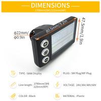 Pantalla LCD impermeable para patinete eléctrico, Panel Controlador S866, 24V, 36V, 48V, 60V, 5 pines - details 6