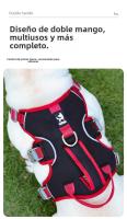 Correa Reflectante de Nylon para Perros Chaleco Oxford con Ventilación 3D, U-Collar Antiasfixia, Correa Ajustable 1.5m, Tallas M-L (Hasta 22kg) - details 7