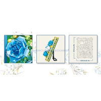 Bloques de construcción de flores eternas en 3D para niños, Kit de construcción de marco de fotos artístico de plantas, Ideas de rosas azules, juguete de adorno de casa, regalo - details 2