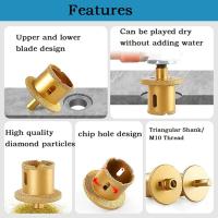 1 Abridor De Agujeros, Broca Para Amoladora, Broca Para Agujeros De Diamante Soldado, Brocas De Sierra Para Azulejos De Mármol, Abridor De Agujeros Para Lavabo, Taladro De Diamante - details 9