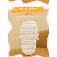 2025 nuevas zapatillas de felpa con bonito conejo de dibujos animados para niños, suaves, antideslizantes, cálidas para invierno, zapatos de algodón para interiores para bebés y niñas - details 3