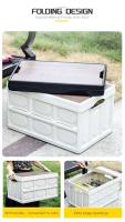 Caja de plástico plegable multifuncional portátil para uso doméstico, camping al aire libre y almacenamiento - details 4