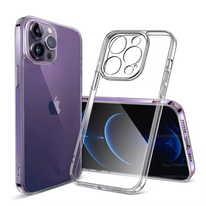 Funda de teléfono transparente para iPhone 14, 12, 11, 13 Pro Max, funda de silicona suave para iPhone 13 Mini, X, XS, Max, XR, 8, 7, 14 Plus, SE - 1