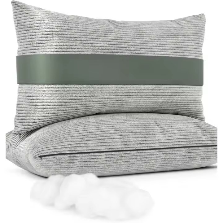Cojines de Sofá Modernos Acanelados Tamaño 40x70 Relleno Incluido Ideal para Decoración del Hogar - 1