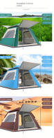 Tienda Automática Transpirable, Resistente Al Agua Y A Los Mosquitos Para Acampar Al Aire Libre - details 3