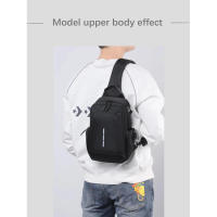 Bolso bandolera de pecho de poliéster impermeable para hombres y mujeres - details 4