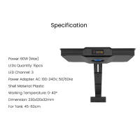 Spectra Aqua Knight V3 60W Programable Sunrise Sunset Luz LED para acuarios marinos Tanque de peces de arrecife de coral - details 5