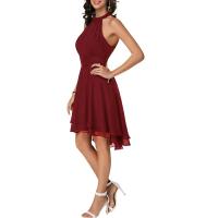 Vestido de graduación para mujer, ropa elegante para fiesta de noche, vestidos formales Ocn para mujer, Falda Midi sin mangas Lisa delgada para mujer 2023 - details 3