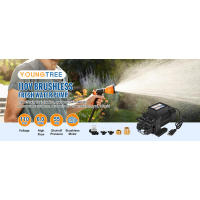 YOUNGTREE Bomba de diafragma de agua dulce sin escobillas, 110 V, transferencia de presión, servicio continuo, 6,0 GPM, 55 PSI, bajo demanda, 110 voltios CA para - details 0