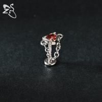 ZS 1 pieza 16G Piercing de labio Labret de acero inoxidable para mujeres y niñas, colorido, con forma de luna y mariposa, para cartílago, tragus y hélice, 8MM - details 8