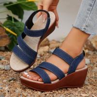 Sandalias de tacón de cuña de verano para mujer - details 4