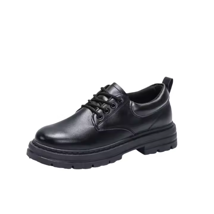 NOVEDAD DE VERANO 2024, zapatos informales de suela gruesa de cuero impermeables y transpirables para hombre - 1