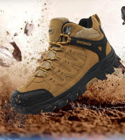 Zapatos de senderismo para hombre, botas de montaña al aire libre, escalada, otoño e invierno, zapatillas de goma - details 6