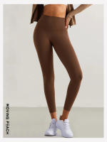 Pantalones largos de Yoga para mujer, pantalones deportivos ajustados, BLB, melocotón móvil - details 6
