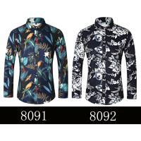 Camisas Casuales para Hombres Impresión de Moda, Elástica, Sin Hierro, Talla Grande - details 1