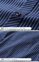 5XL primavera y otoño nueva camisa de manga larga para hombres delgada de negocios Casual sin hierro verano bolsillo grande a rayas Slim Fit - details 7