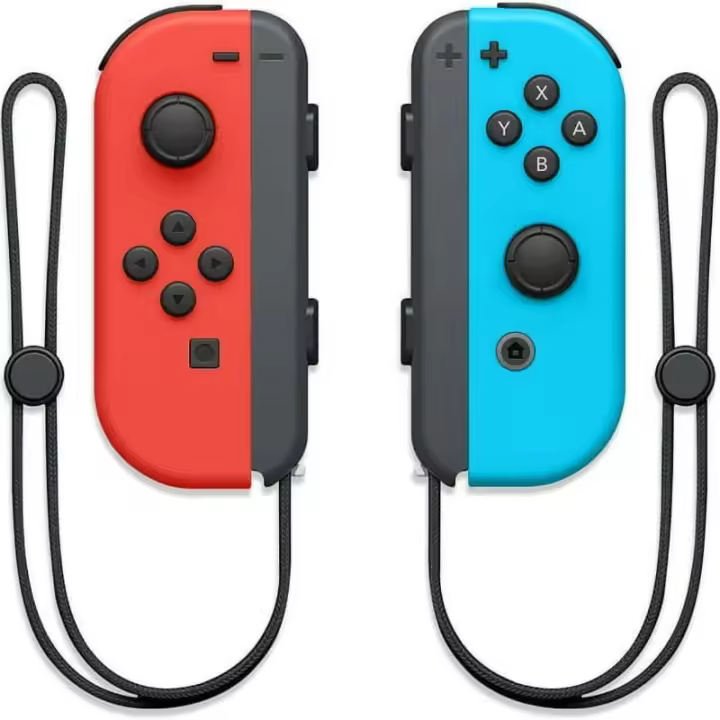 Controlador para Switch Joypad, Joypads mejorados para Switch Sports Game- Neon Red/Neon Blue Wireless Game Joypad - 1