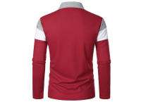 Polo de Golf para hombre, camiseta a rayas de manga larga con solapa, ropa deportiva transpirable, primavera y verano - details 15