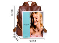Mochila antirrobo de cuero vintage para mujer, mochila de trabajo de gran capacidad, mochila de hombro informal para mujer - details 1