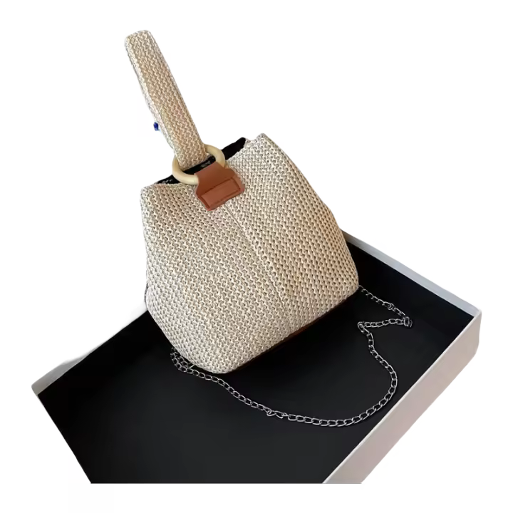 Bolso de Mano Tejido de Estilo Bosque 2020 Bolso Cruzado Moderno para Mujer - 1