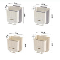 Cubo de basura plegable montado en la pared para armario de cocina, práctico cubo de basura reutilizable para dormitorio, hogar, estudio - details 1