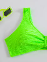 Bikini de cintura alta para mujer, traje de baño deportivo unicolor, traje de baño Sexy a rayas, ropa de baño para mujer, ropa de playa 2025 - details 34