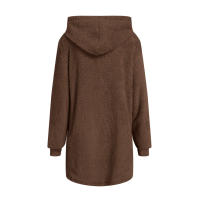 Chaqueta con cremallera y capucha de manga larga para mujer, nueva, holgada, de felpa, de invierno - details 15