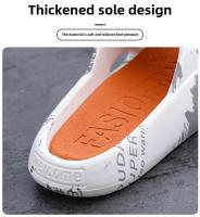 Zapatillas de Moda para Hombres y Mujeres Suela Gruesa, Uso Interior y Exterior, Estilo Casual, Deslizantes de Plástico para el Hogar y Baño - details 5