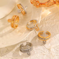 Anillo tricolor desmontable de moda para dama, regalo para dama, regalo de cumpleaños, regalo de Navidad - details 8