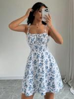 Vestido de Playa de Tirantes de Spaghetti de Verano Moda Femenina 2025 Vestidos Cortos de Mujer - details 4