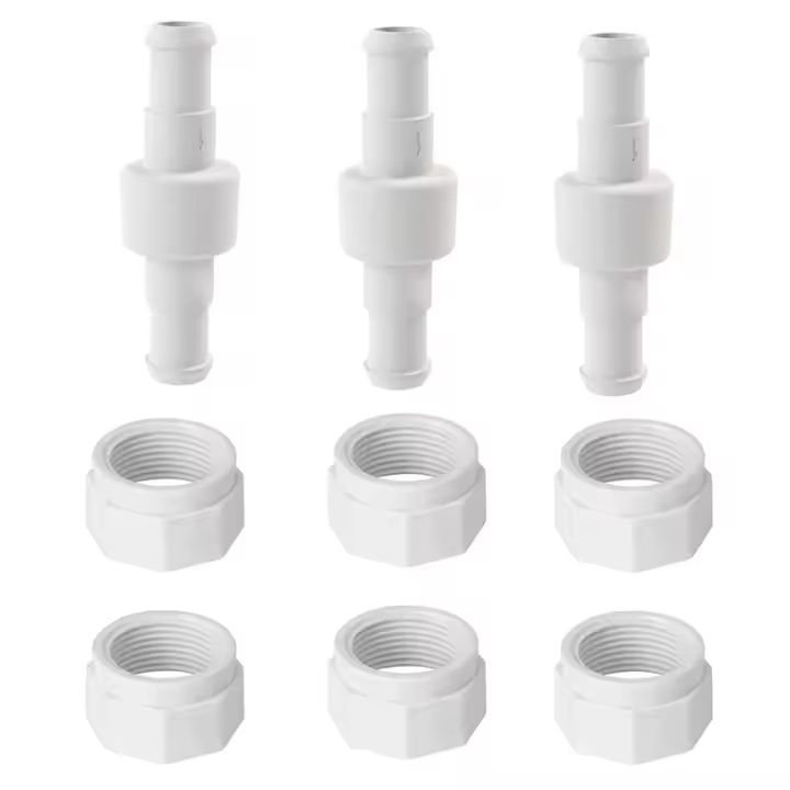 Manguera de limpieza de piscina giratoria D20 y tuerca de manguera D15, Kit de reemplazo para Zodíaco Polaris 280, 180, 380, 3900, limpiador de piscina (paquete de 9) - 1