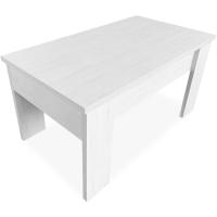 Mesa de Centro para Café/Té, Elevable, Mesita de Salón o Comedor, Color Wengue, Medidas: 90 cm (Ancho) x 50 cm (Fondo) x 46/57 cm (Alto) - details 18