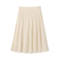 Falda midi semitransparente con lentejuelas bordadas para mujer, vintage, de cintura alta, plisada, línea A, faldas para mujer - details 1