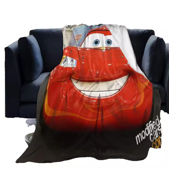 Manta de punto Vintage Cars Lightning Mcqueen, hecha a mano, gigante, suave, gruesa, Súper suave, fundas de sofá, mantas para sofá cama, Accessories-L591 de dormitorio bien combinados - 1