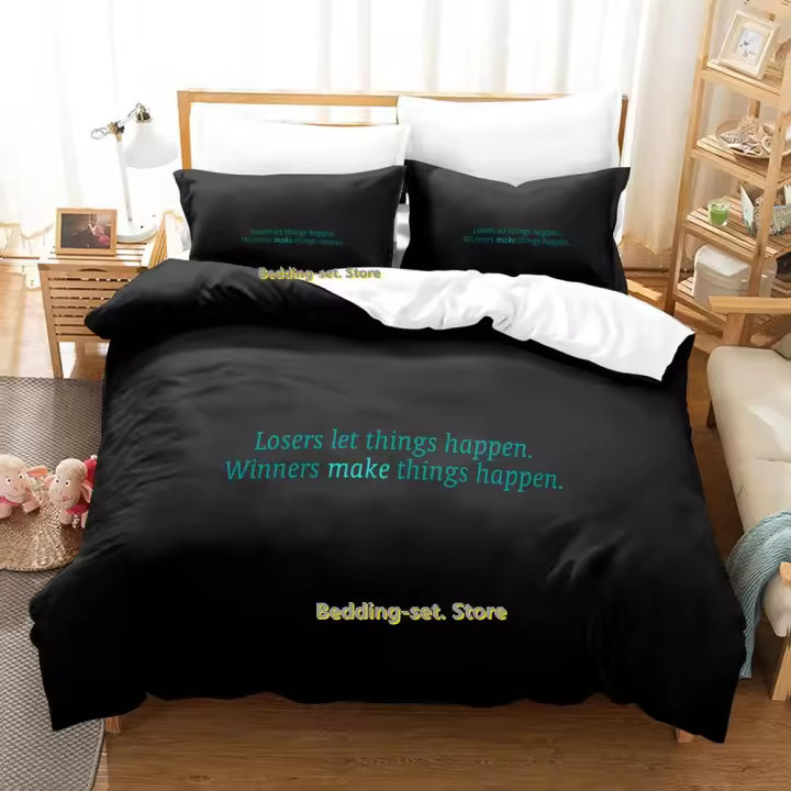 Conjunto de Ropa de Cama de Animación de Dibujos Juego de Dormitorio Kawaii 3D para Adultos y Niños - 1