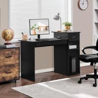 Mesa de Ordenador con Estantería 112x50x82cm Escritorio con Cajon para Computadora Escritorio Oficina Despacho Moderno Blanco - details 10
