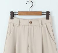 Conjunto de Dos Piezas para Mujer OUWU Chaleco Corto con Lazo y Pantalones Rectos de Cintura Alta con Cremallera Moda Urbana Chic - details 15