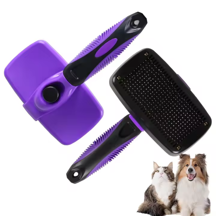 Peine con aguja para mascotas, peine para perros, combinador de pelo, peine para perros, herramienta divina para gatos, peine flotante para depilación, peine especial para pelo de gato - 1