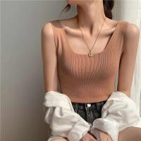Top de Punto Zjaiss 2025 Camiseta Deportiva Casual para Mujer Cuello Redondo Lento Verano - details 6
