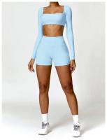Pantalones cortos de Yoga para mujer, ropa de gimnasio de cintura alta, pantalones cortos deportivos de ciclismo - details 30