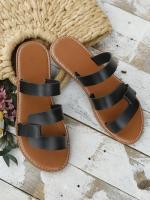 Sandalias Planas de Verano de Lujo para Mujer 2023 Estilo Romano con Correa de Cuero de Alta Calidad Zapatos de Moda para Mujer - details 3