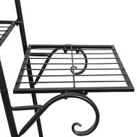 UNHO Estanterias para Plantas de Metal Soporte Escalera Macetas Decorativo 93x25x129cm - details 1