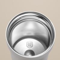Taza térmica de doble bebida con gradiente, taza aislada al vacío de acero inoxidable de gran capacidad con tapa, Taza de Café Termo - details 5