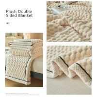 Manta cálida de franela para dormir, mantas de forro polar para la cama, acolchada, gruesa, cálida, suave y cómoda, para el hogar, Otoño e Invierno - details 4